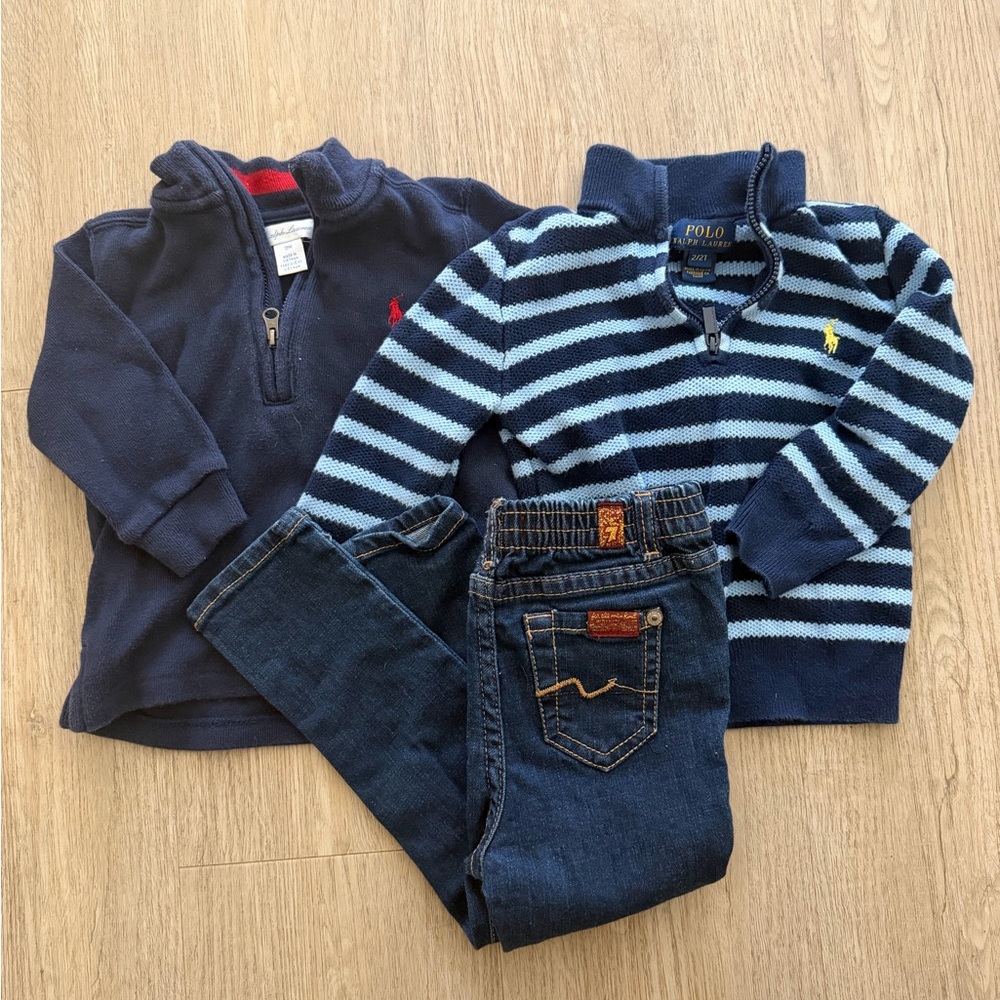 Polo Ralph Lauren Kids' Sweater and Jeans Set